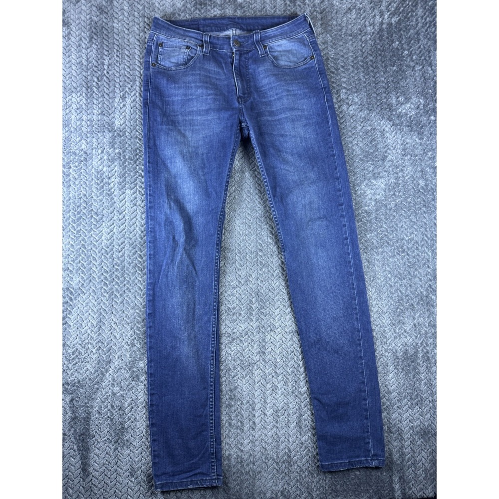 Levi's 519 Skinny Jeans Mens 32x32 Blue Denim Medium Wash Mid Rise 5-Pockets